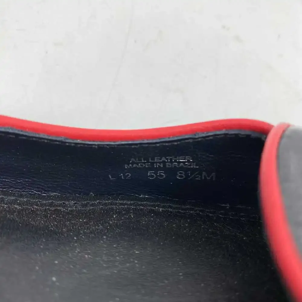 Tory Burch Navy Blue & Red Dakota Bow Flats | Size 8.5
